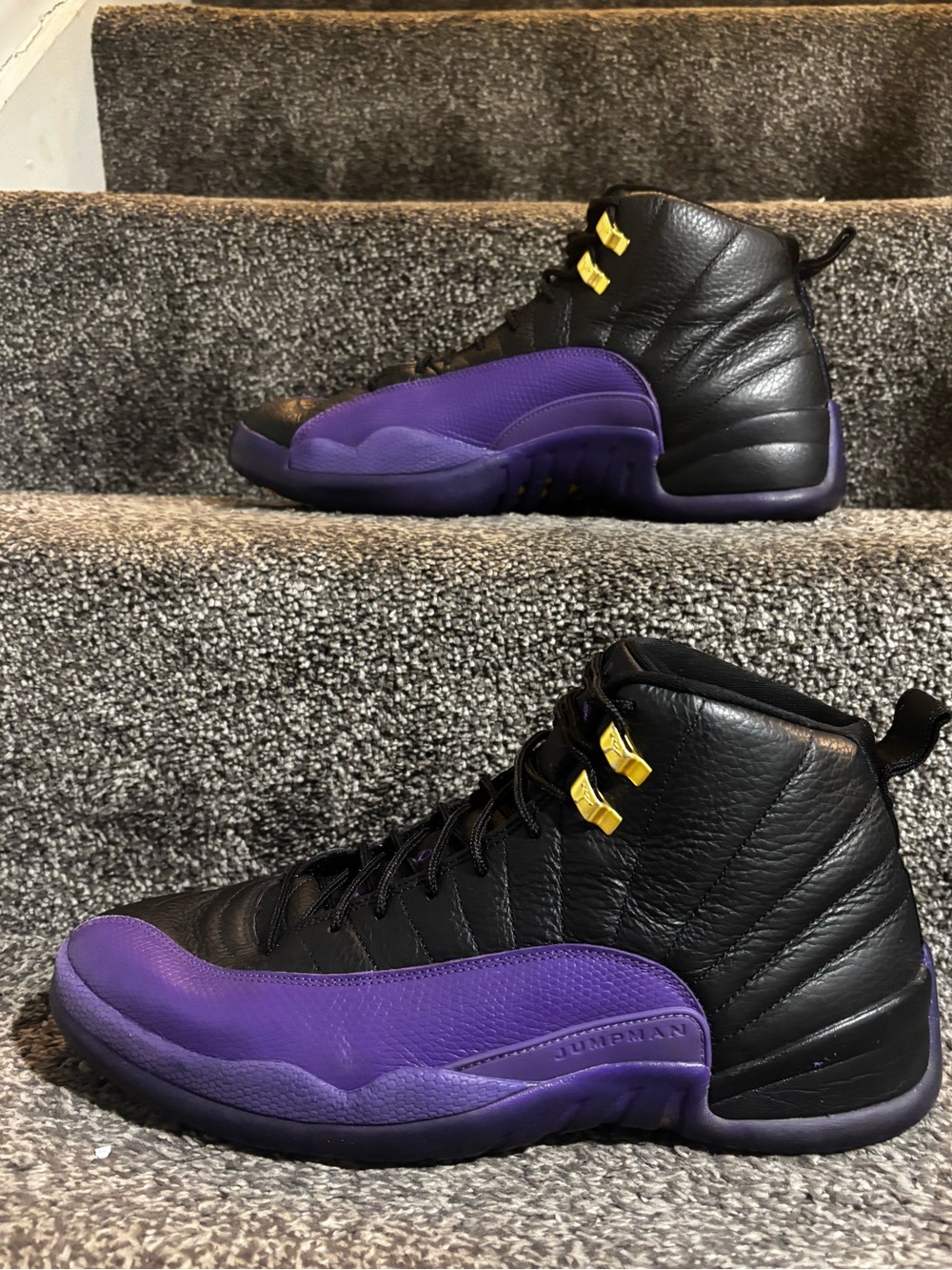 Nike air Jordan 12 purple and black excellent condition  💯% authentic